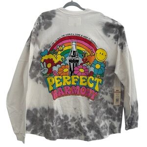 Coca-Cola 1971 The Unity Collection Unisex Gray White Tie-Dye Spirit Jersey XXL